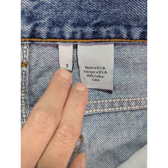 Calvin Klein Size 7 Ankle Jeans 100% Cotton Stone Wash High Rise VTG 90s - Picture 9 of 16